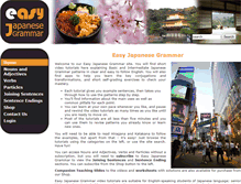 Tablet Screenshot of japanesegrammar.com.au
